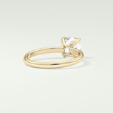 2.0 CT Cushion Cut Solitaire Lab Grown Diamond Engagement Ring
