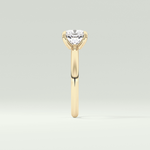 2.0 CT Cushion Cut Solitaire Lab Grown Diamond Engagement Ring