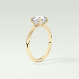 2.0 CT Cushion Cut Solitaire Lab Grown Diamond Engagement Ring