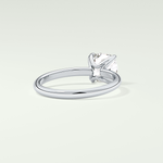 2.0 CT Cushion Cut Solitaire Lab Grown Diamond Engagement Ring