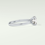 2.0 CT Cushion Cut Solitaire Lab Grown Diamond Engagement Ring
