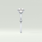 2.0 CT Cushion Cut Solitaire Lab Grown Diamond Engagement Ring