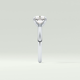 2.0 CT Cushion Cut Solitaire Lab Grown Diamond Engagement Ring