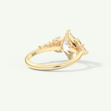 2.0 CT Princess Cut Cluster Lab-Grown Diamond Engagement Ring