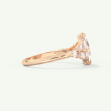 2.0 CT Princess Cut Cluster Lab-Grown Diamond Engagement Ring