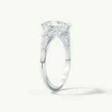 2.0 CT Princess Cut Cluster Lab-Grown Diamond Engagement Ring