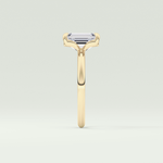 2.0 CT Emerald Cut Lab Grown Diamond Engagement Ring