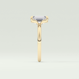 2.0 CT Emerald Cut Lab Grown Diamond Engagement Ring