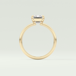 2.0 CT Emerald Cut Lab Grown Diamond Engagement Ring