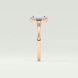 2.0 CT Emerald Cut Lab Grown Diamond Engagement Ring
