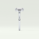 2.0 CT Emerald Cut Lab Grown Diamond Engagement Ring