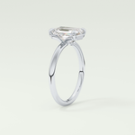 2.0 CT Emerald Cut Lab Grown Diamond Engagement Ring