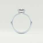 2.0 CT Emerald Cut Lab Grown Diamond Engagement Ring