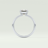 2.0 CT Emerald Cut Lab Grown Diamond Engagement Ring