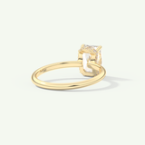 2.0 CT Radiant Cut Hidden Halo Lab-Grown Diamond Engagement Ring
