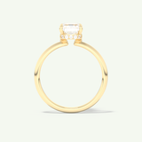2.0 CT Radiant Cut Hidden Halo Lab-Grown Diamond Engagement Ring