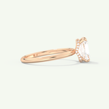 2.0 CT Radiant Cut Hidden Halo Lab-Grown Diamond Engagement Ring