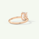 2.0 CT Radiant Cut Hidden Halo Lab-Grown Diamond Engagement Ring