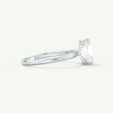 2.0 CT Radiant Cut Hidden Halo Lab-Grown Diamond Engagement Ring