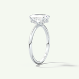 2.0 CT Radiant Cut Hidden Halo Lab-Grown Diamond Engagement Ring