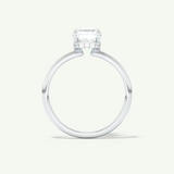 2.0 CT Radiant Cut Hidden Halo Lab-Grown Diamond Engagement Ring