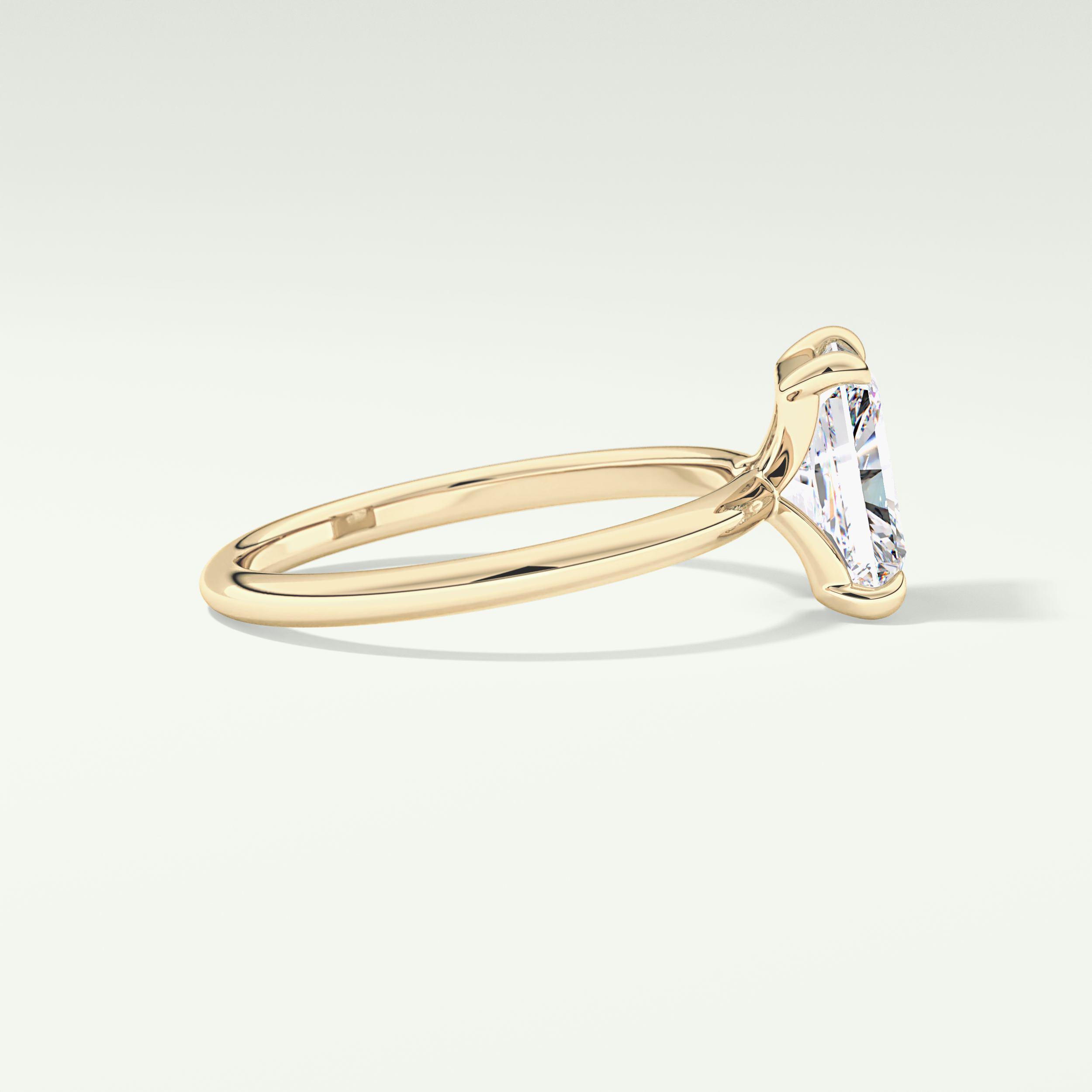 2.0 CT  Radiant Cut Lab Grown Diamond Engagement Ring