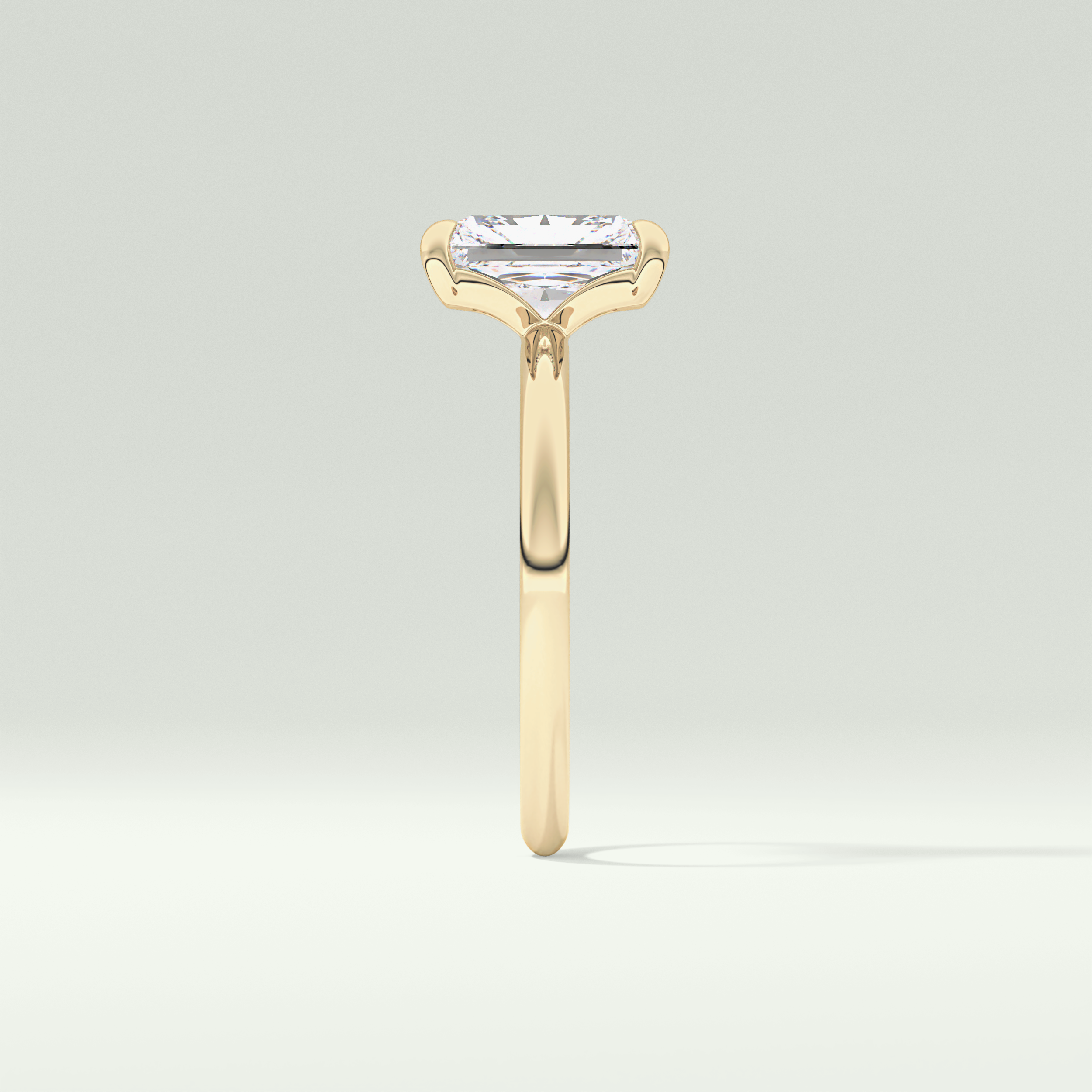2.0 CT  Radiant Cut Lab Grown Diamond Engagement Ring