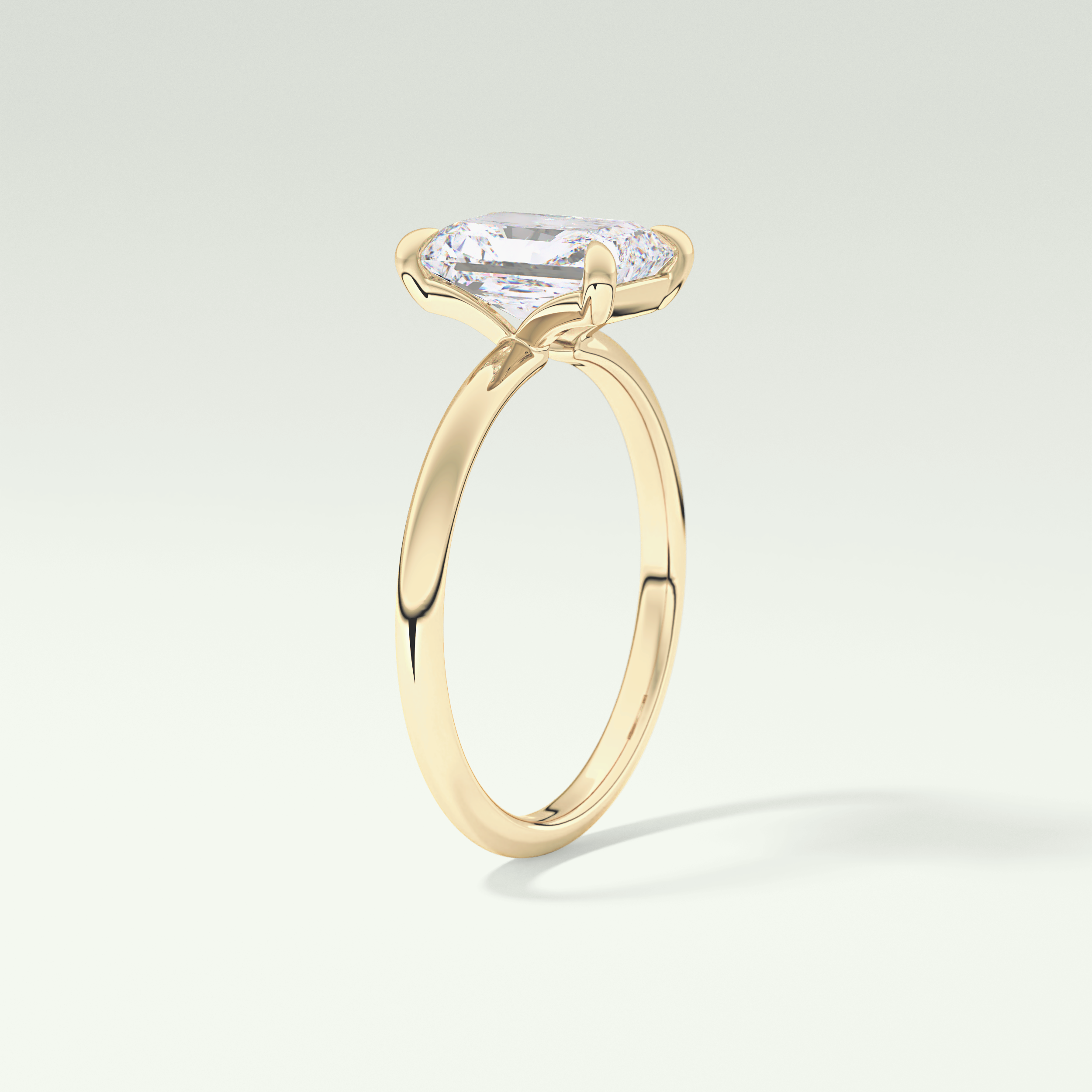 2.0 CT  Radiant Cut Lab Grown Diamond Engagement Ring