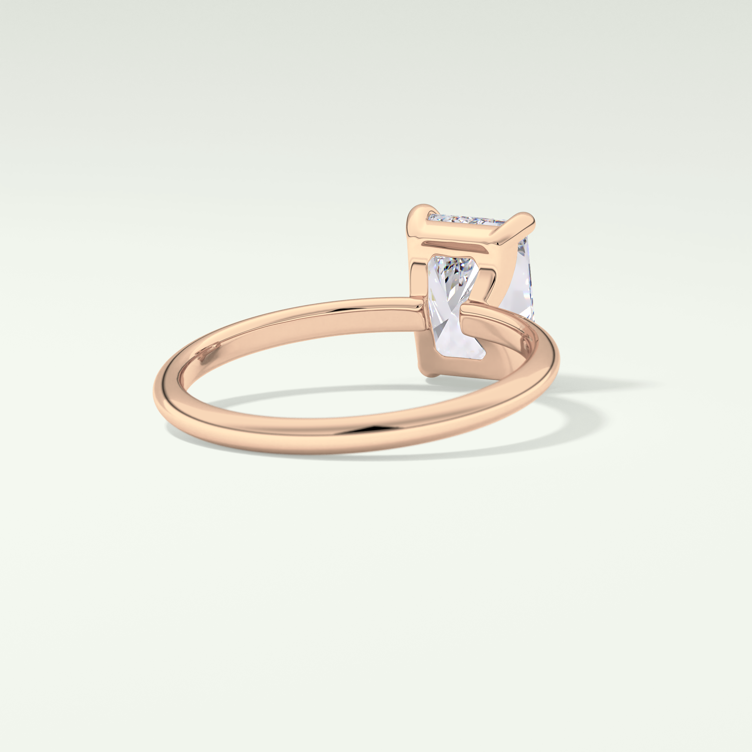 2.0 CT  Radiant Cut Lab Grown Diamond Engagement Ring