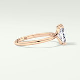 2.0 CT  Radiant Cut Lab Grown Diamond Engagement Ring