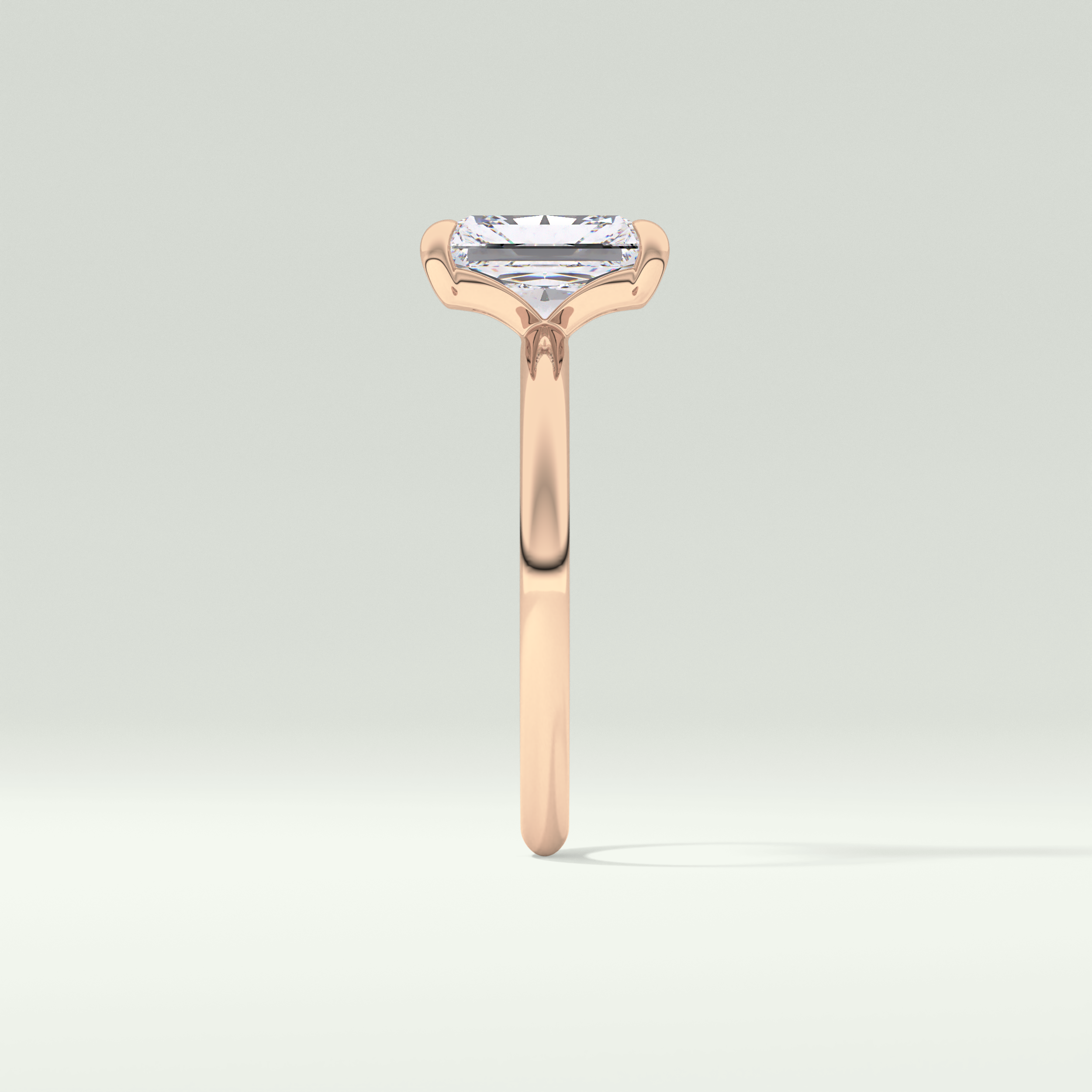 2.0 CT  Radiant Cut Lab Grown Diamond Engagement Ring