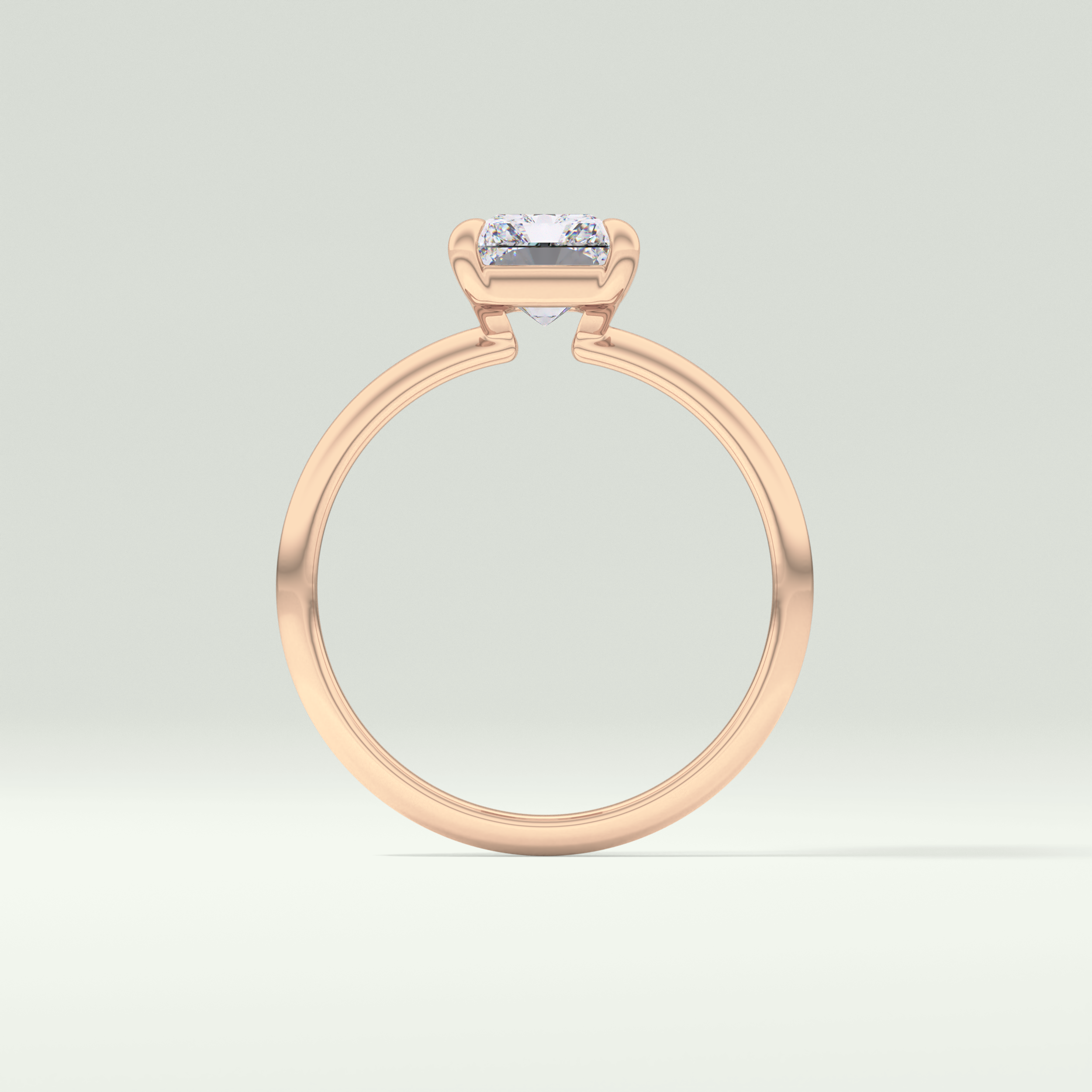2.0 CT  Radiant Cut Lab Grown Diamond Engagement Ring