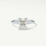 2.0 CT Radiant Cut Solitaire Moissanite Engagement Ring 13