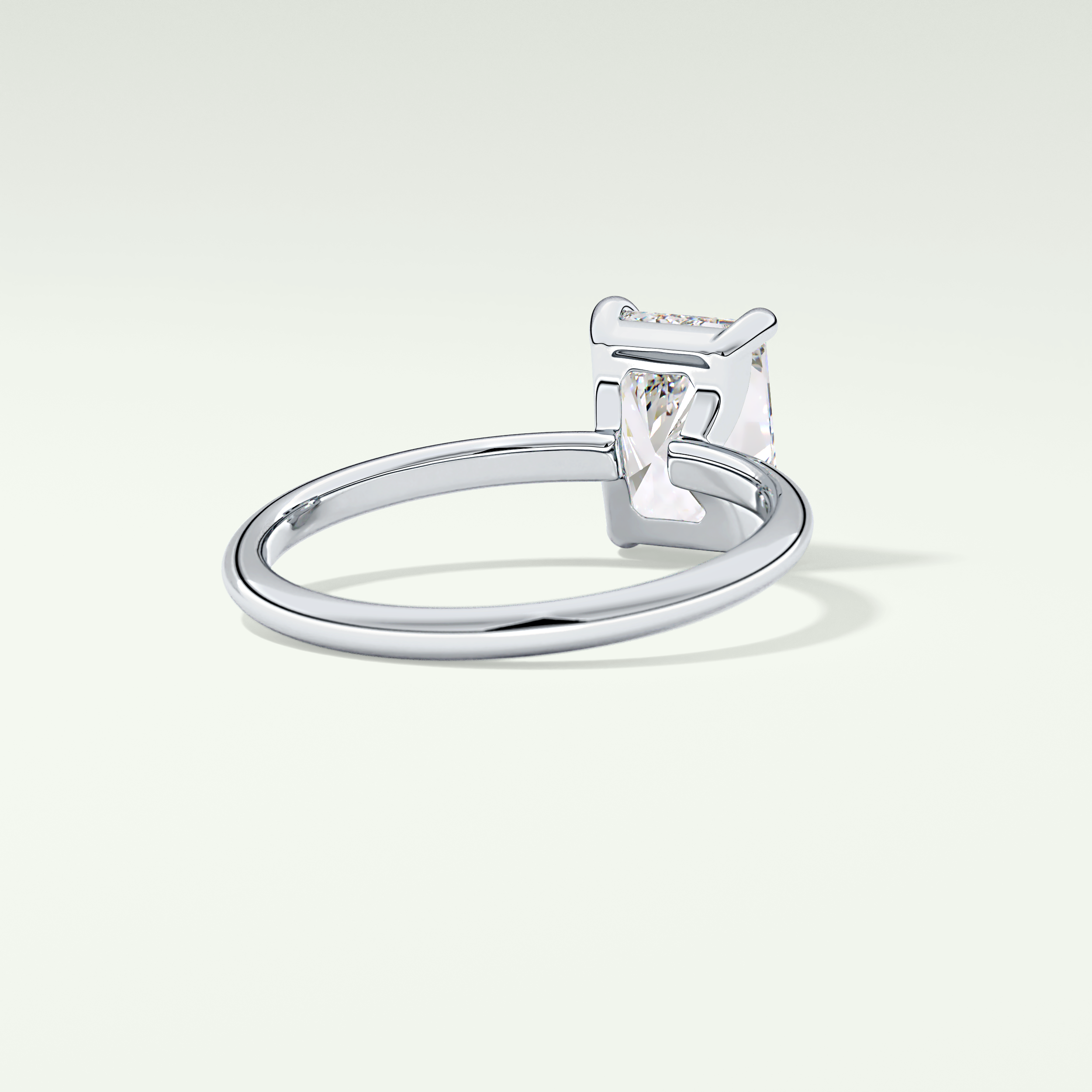 2.0 CT  Radiant Cut Lab Grown Diamond Engagement Ring
