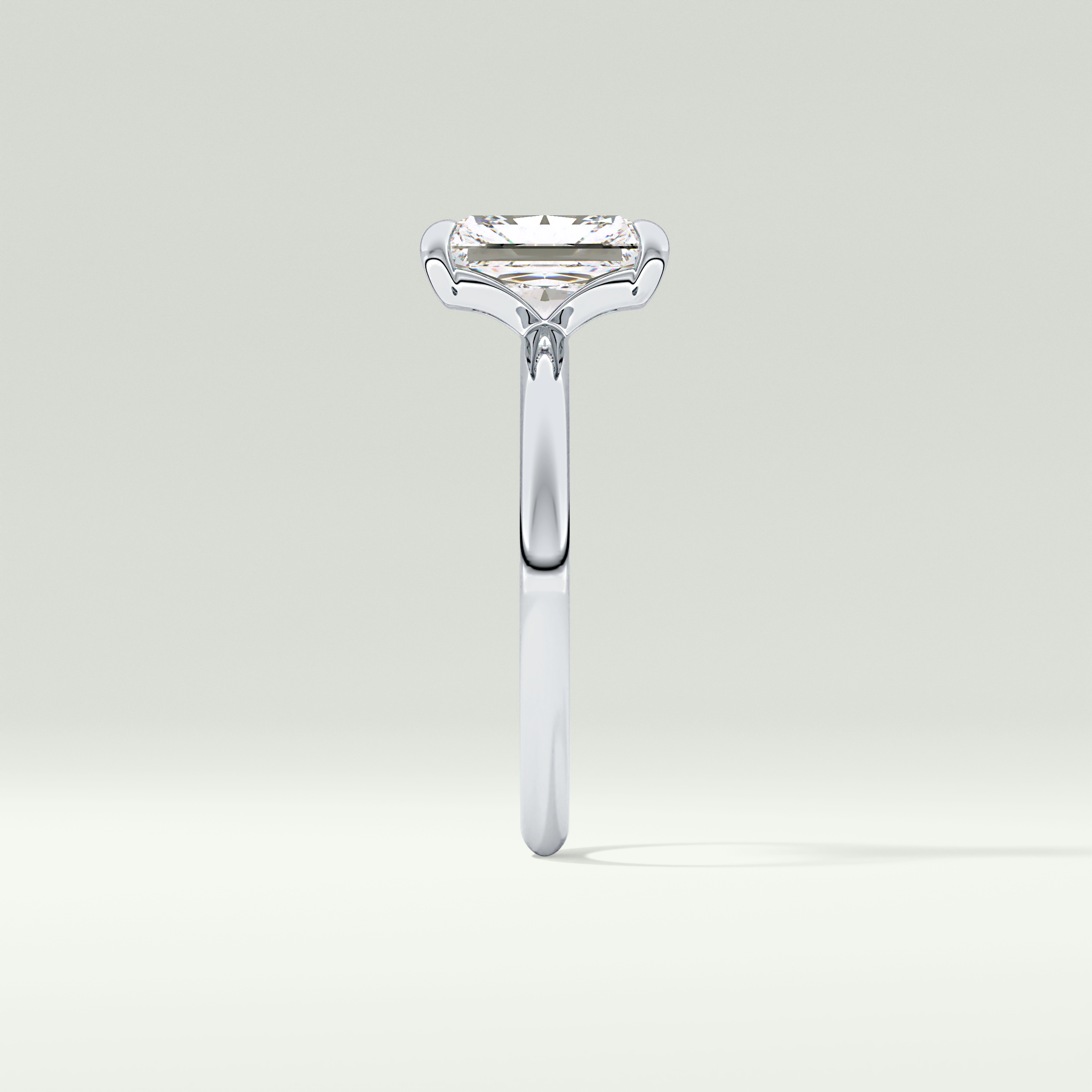 2.0 CT  Radiant Cut Lab Grown Diamond Engagement Ring