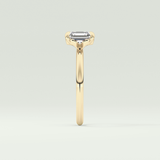 2.0 CT Asscher Cut Solitaire Lab-Grown Diamond Engagement Ring