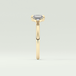 2.0 CT Asscher Cut Solitaire Moissanite Engagement Ring 4