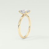 2.0 CT Asscher Cut Solitaire Moissanite Engagement Ring 5