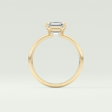 2.0 CT Asscher Cut Solitaire Lab-Grown Diamond Engagement Ring