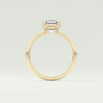 2.0 CT Asscher Cut Solitaire Moissanite Engagement Ring 6