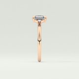 2.0 CT Asscher Cut Solitaire Lab-Grown Diamond Engagement Ring