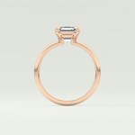 2.0 CT Asscher Cut Solitaire Moissanite Engagement Ring 12
