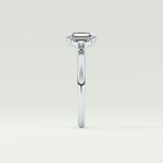 2.0 CT Asscher Cut Solitaire Moissanite Engagement Ring 16