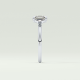 2.0 CT Asscher Cut Solitaire Moissanite Engagement Ring 16