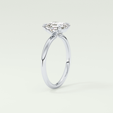 2.0 CT Asscher Cut Solitaire Lab-Grown Diamond Engagement Ring
