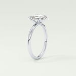 2.0 CT Asscher Cut Solitaire Moissanite Engagement Ring 17
