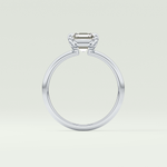 2.0 CT Asscher Cut Solitaire Lab-Grown Diamond Engagement Ring