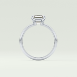 2.0 CT Asscher Cut Solitaire Lab-Grown Diamond Engagement Ring