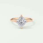2.0 CT Princess Cut Hidden Halo Moissanite Engagement Ring 7