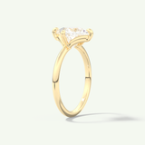 2.0 CT Princess Cut Solitaire Lab-Grown Diamond Engagement Ring
